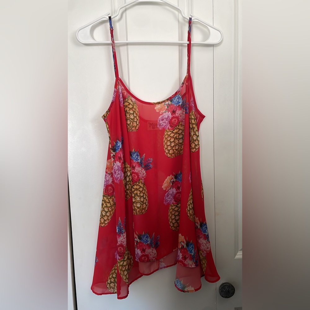 Show Me Your Mumu Pineapple Lenz Tank Top Medium M - Picture 7 of 7